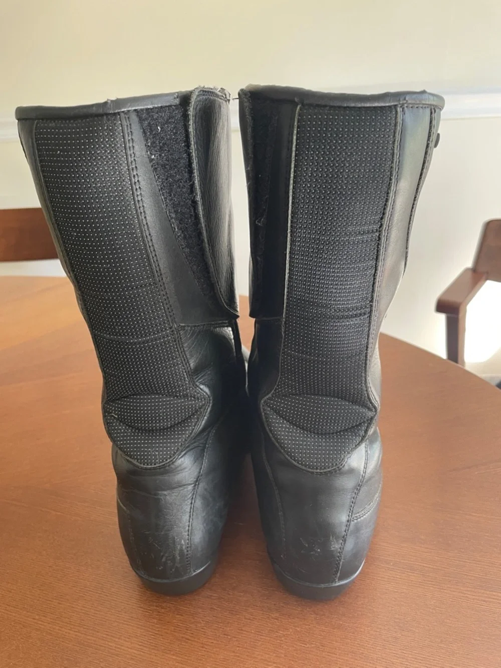 BMW Black Leather Motorcycle Boots Vintage Size 10.5 or Size 11